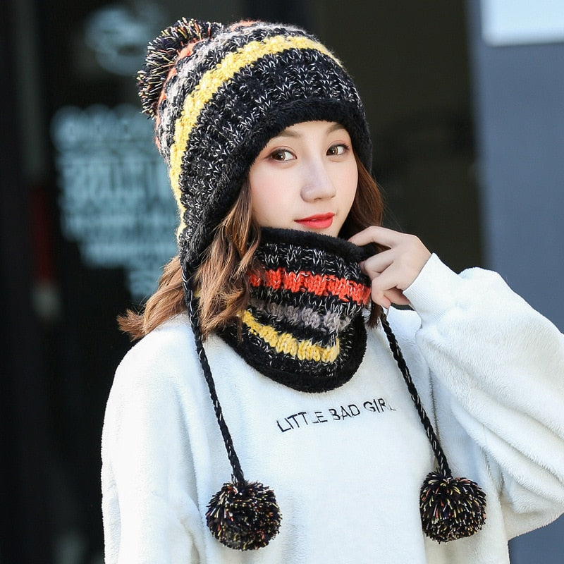 Warm Mask Hat And Scarf