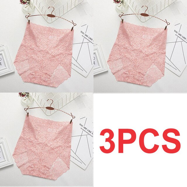 Women High Waist Lace Panties