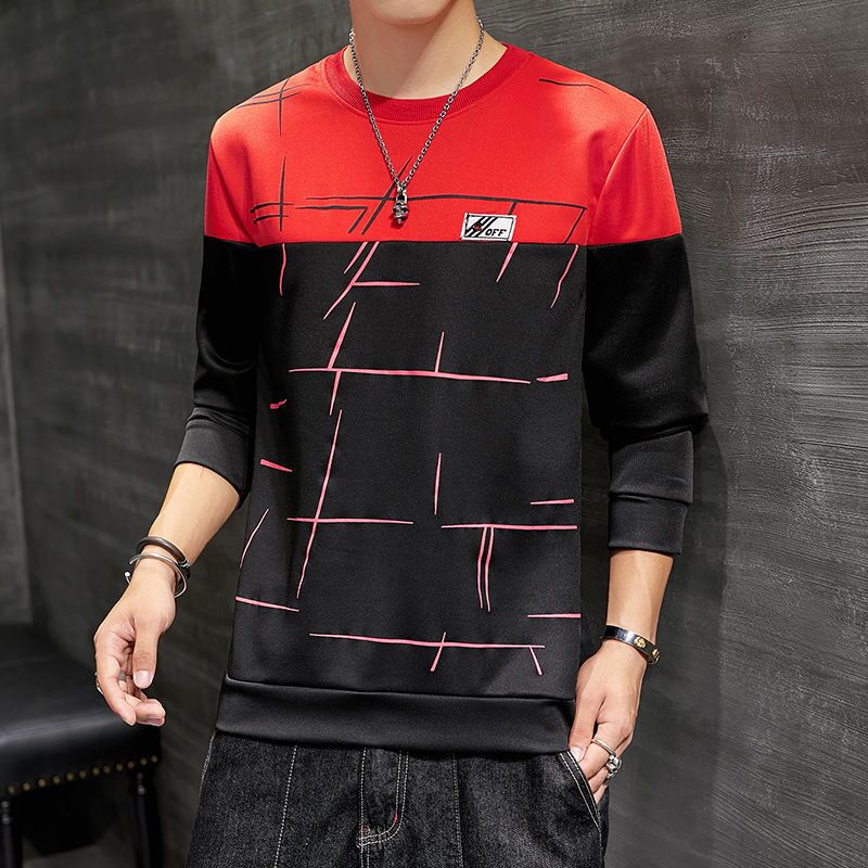 new men t shirt casual long sleeve