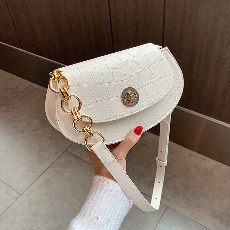 Stone Pattern Small PU Leather Bags