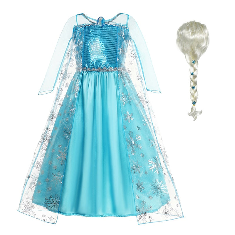 Queen Elsa Princess Dress
