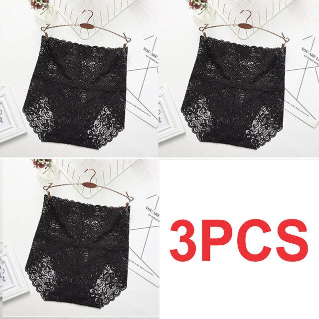 Women High Waist Lace Panties