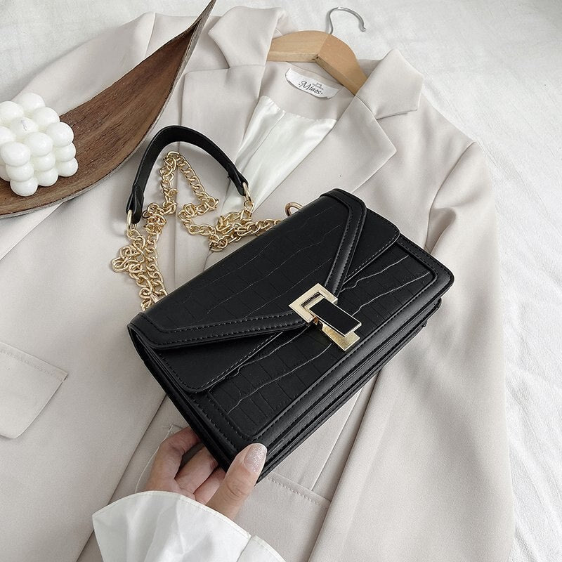 Stone Pattern Small PU Leather Bags