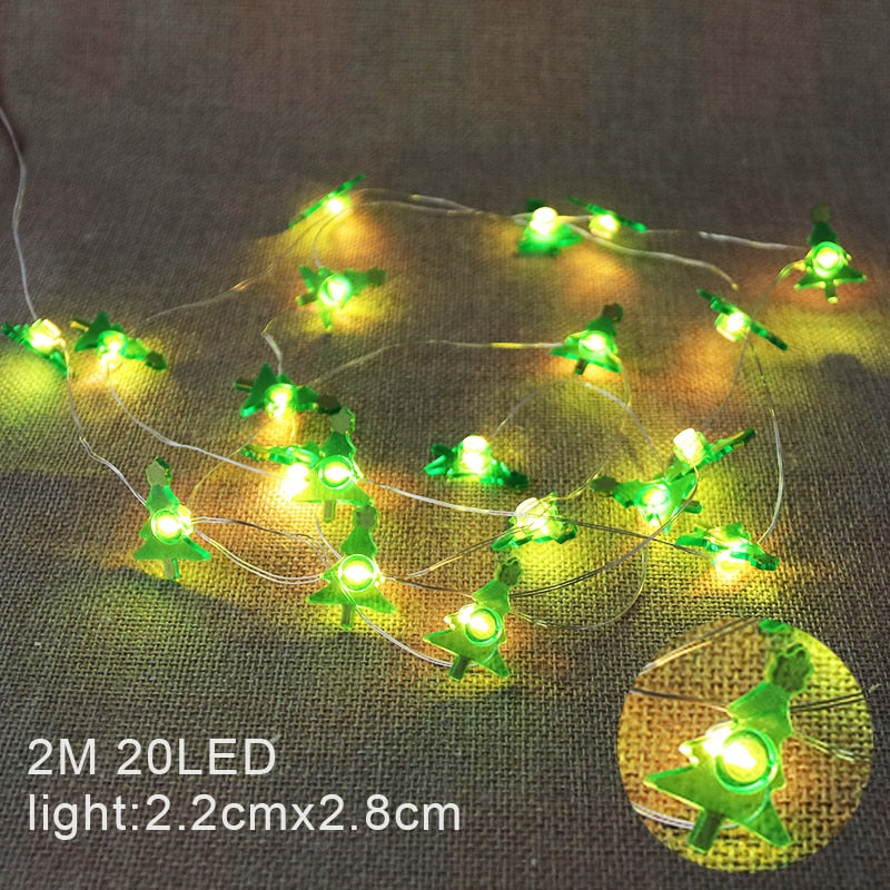 Santa Claus Snowflake Tree LED Light