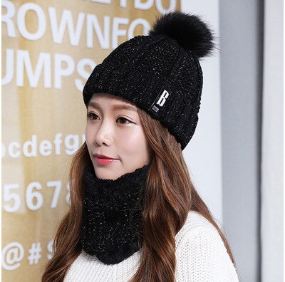 Two pieces Hat Scarf Set
