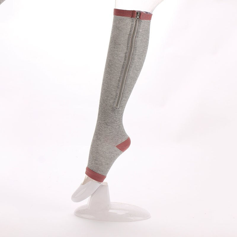 Women Burn Fat Zipper Socks