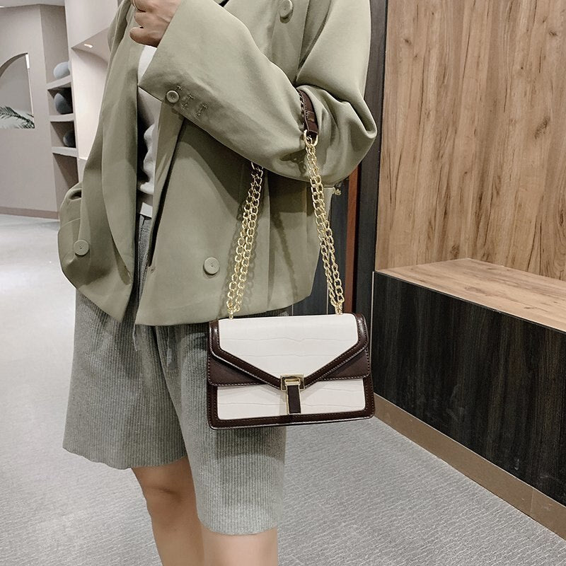 Stone Pattern Small PU Leather Bags