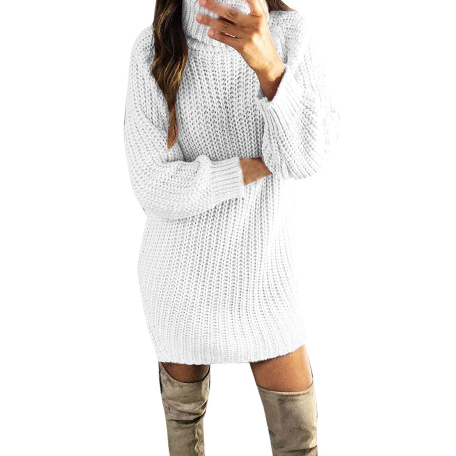 Women Sleeve Sweater Dress