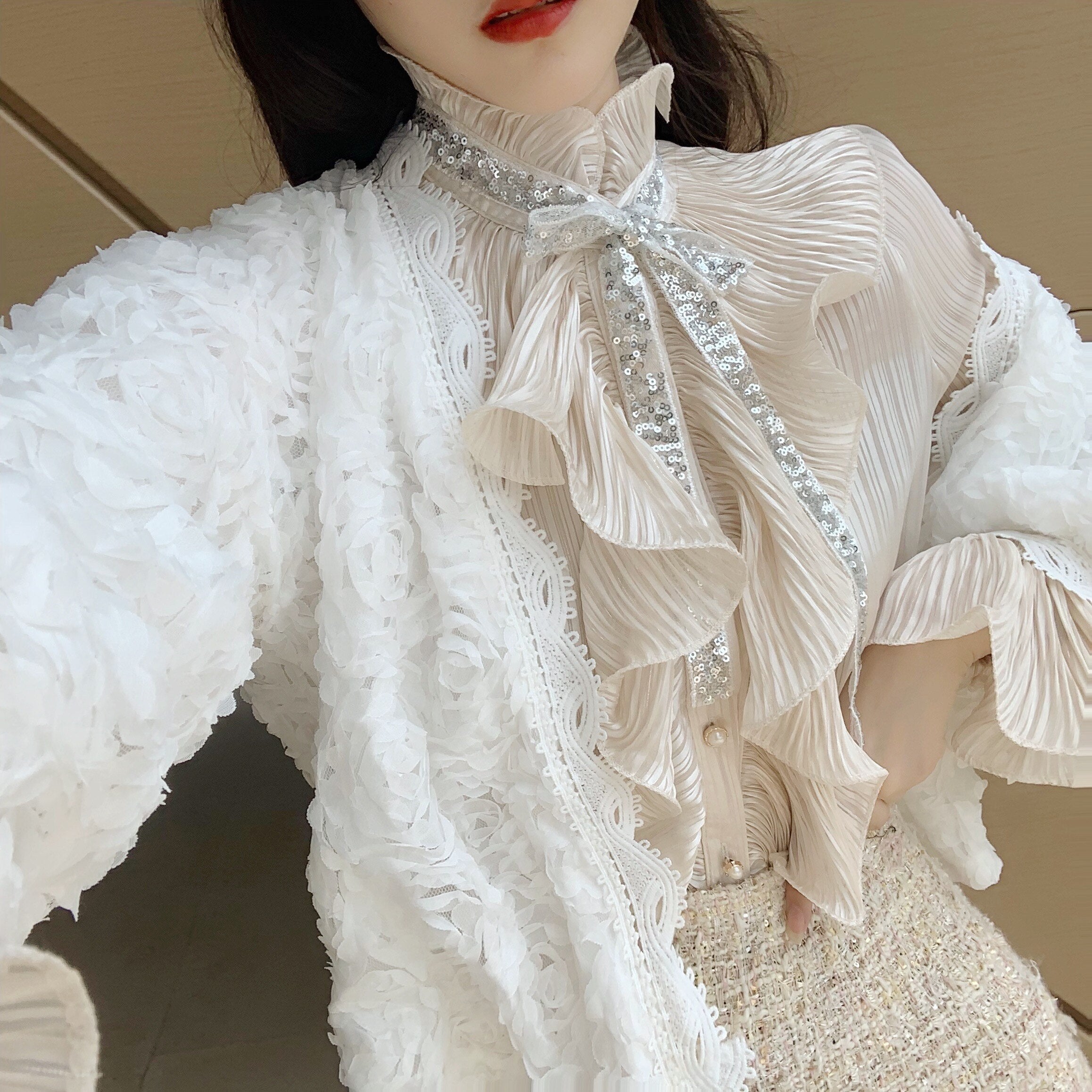 Women Ruffled Blouse