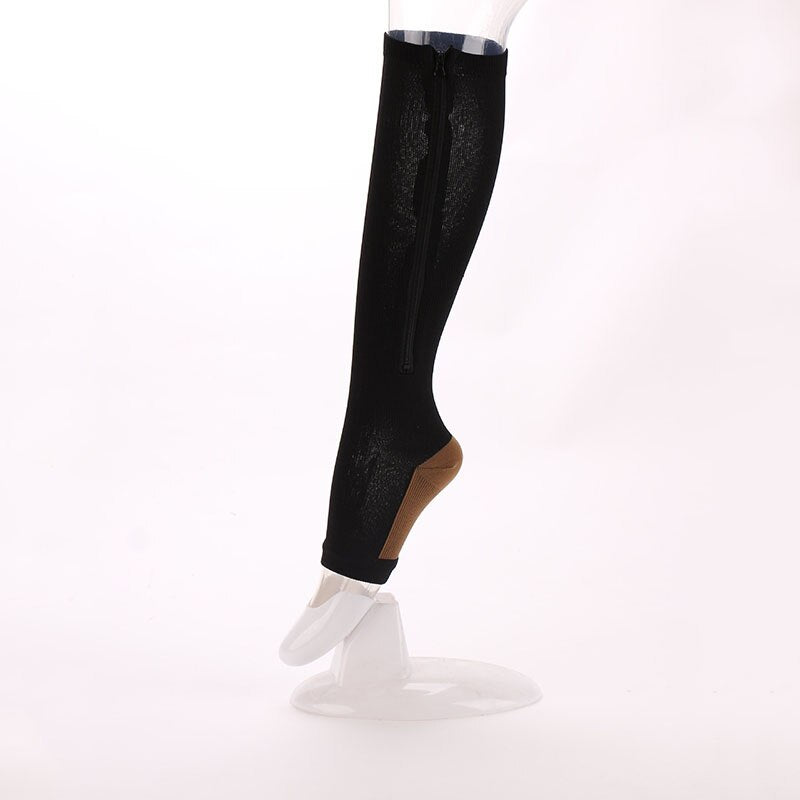 Women Burn Fat Zipper Socks