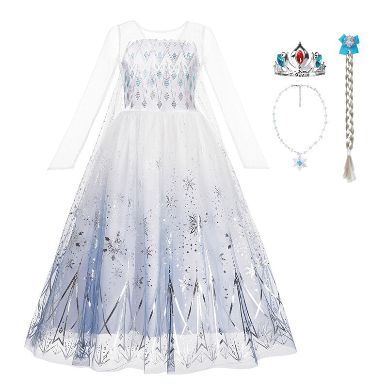 Queen Elsa Princess Dress