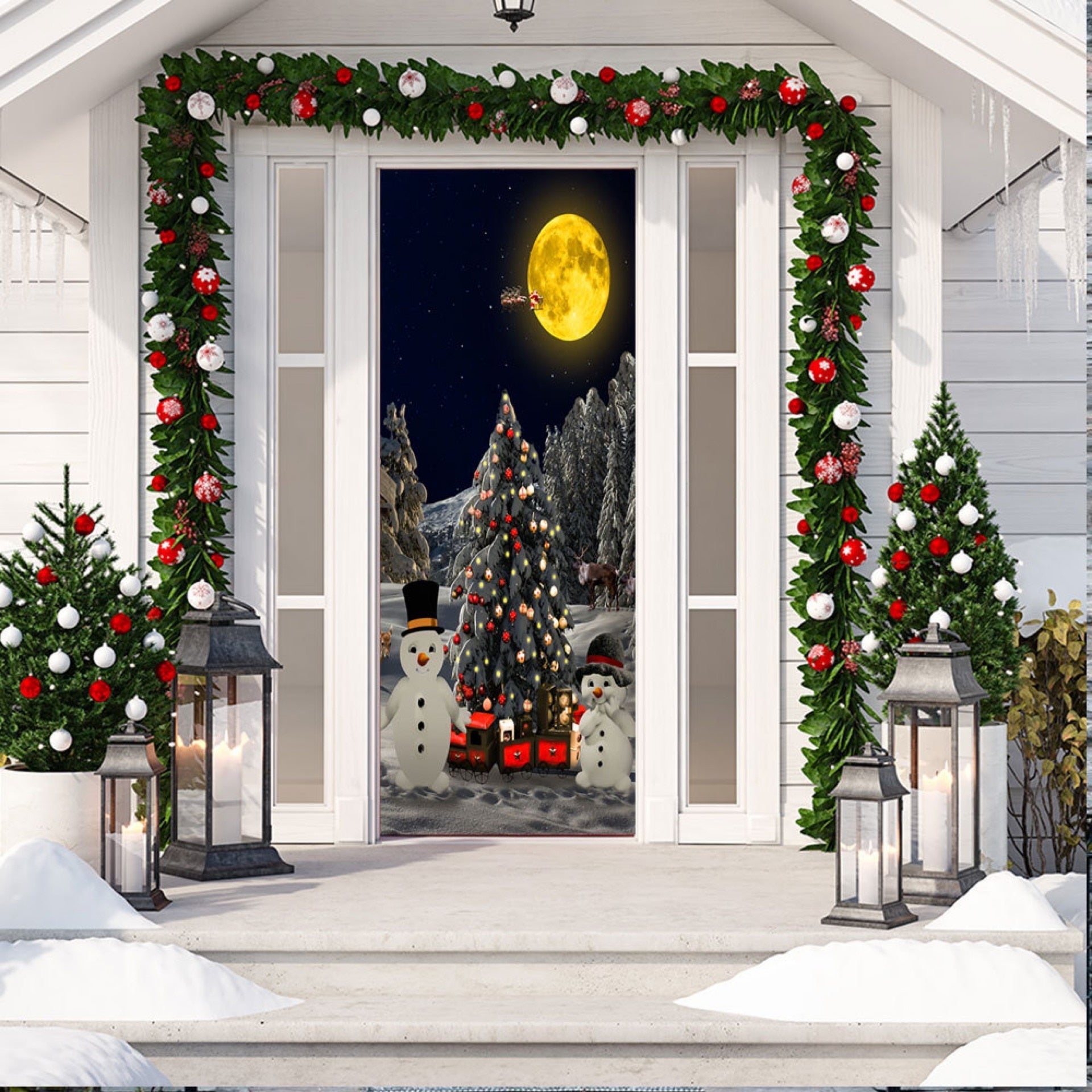 Large Size Merry Christmas Wall Stickers Fashion