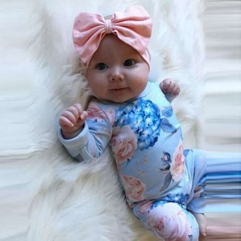 Toddler Kids Baby Girl Cotton Floral Romper