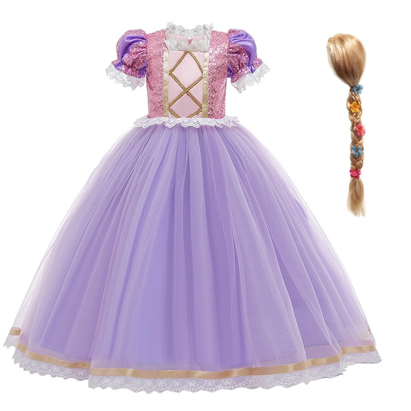VOGUEON Rapunzel Girls Dress