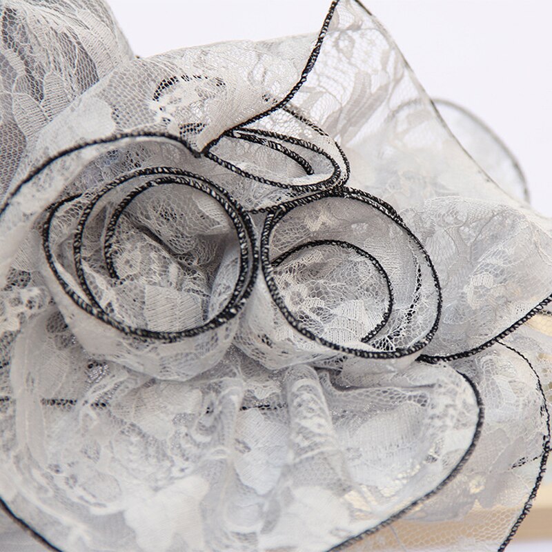Summer Organza Brim Sun Caps
