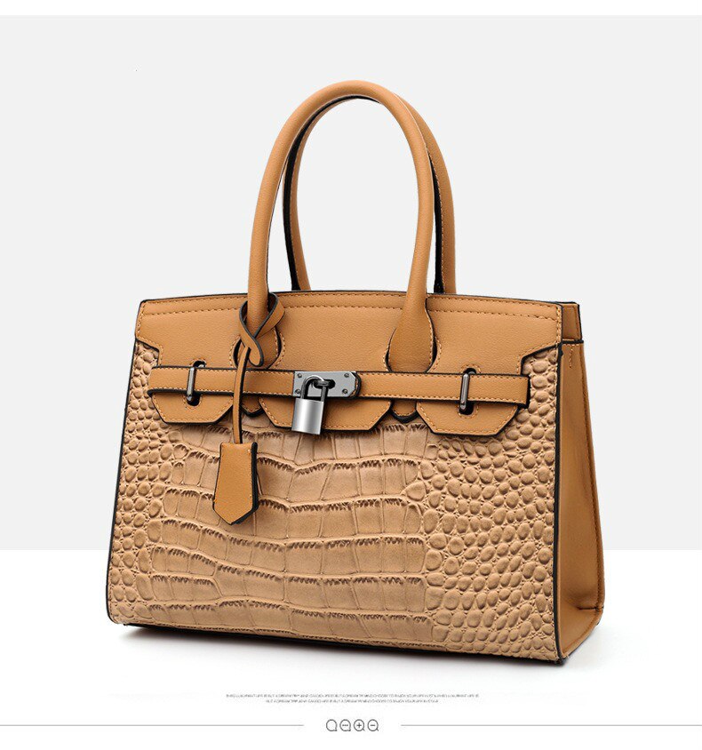 New Crocodile Leather Pattern Handbag