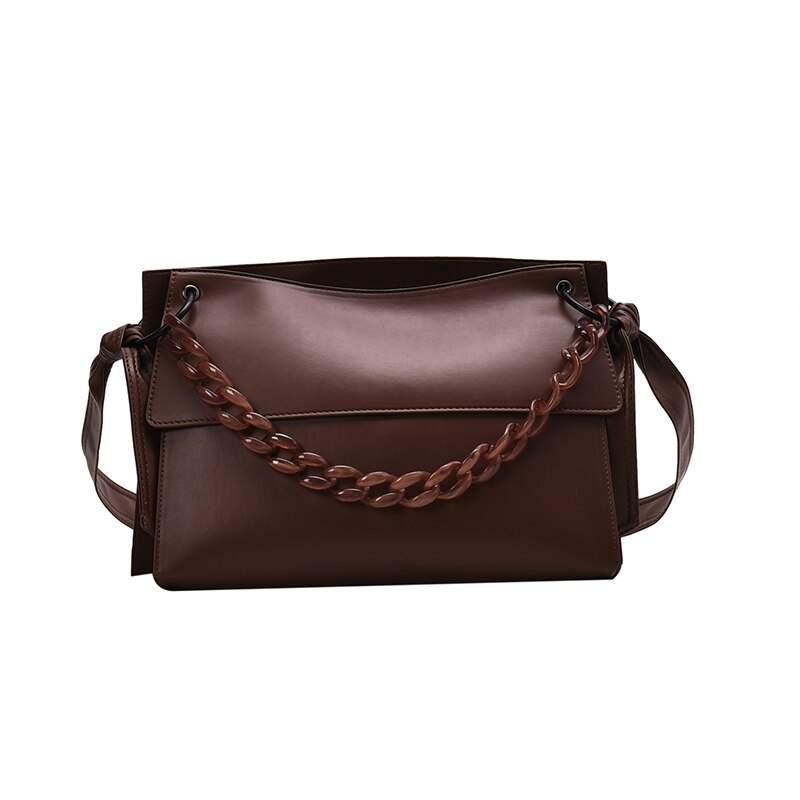 Women's Branded Winter Leather Crossbody Bag