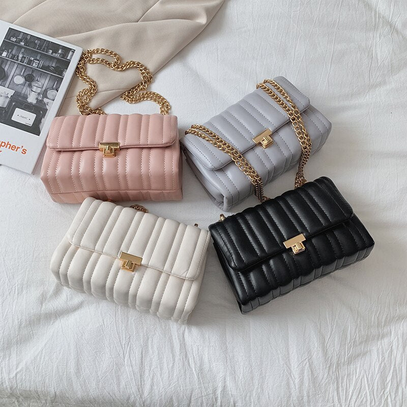 Trending Chain PU Leather Crossbody Bags