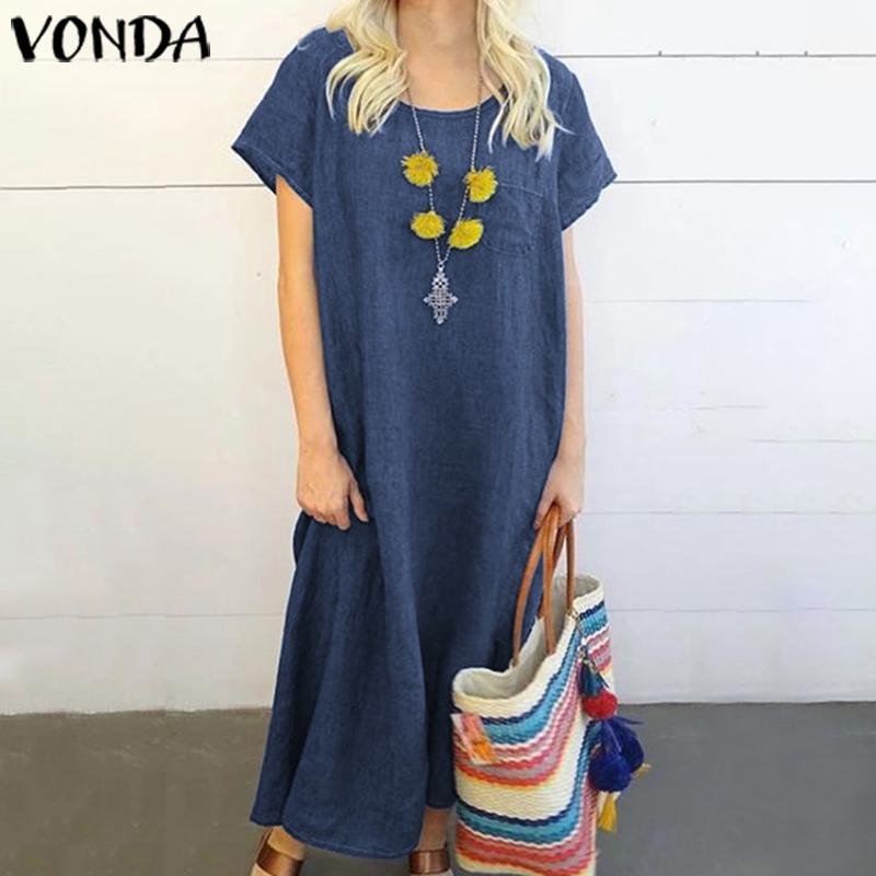 Women Sundress Summer Demin Dress
