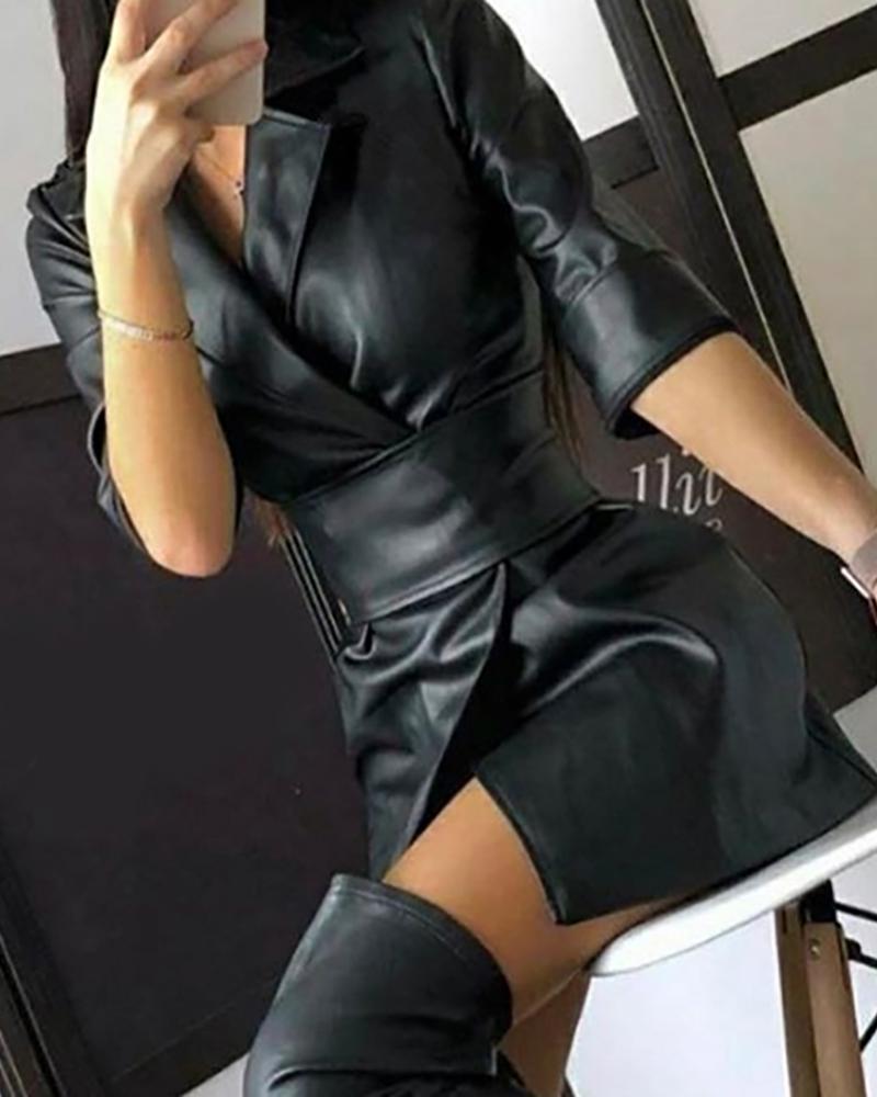Women Fashion Autumn Sexy Blazer Dress