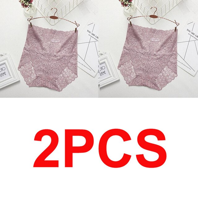 Women High Waist Lace Panties