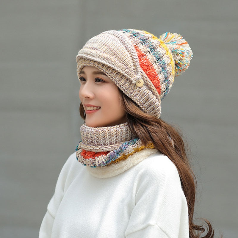Warm Mask Hat And Scarf