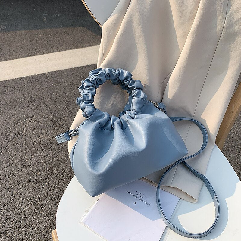 Women Leather Cloud Tote Bags