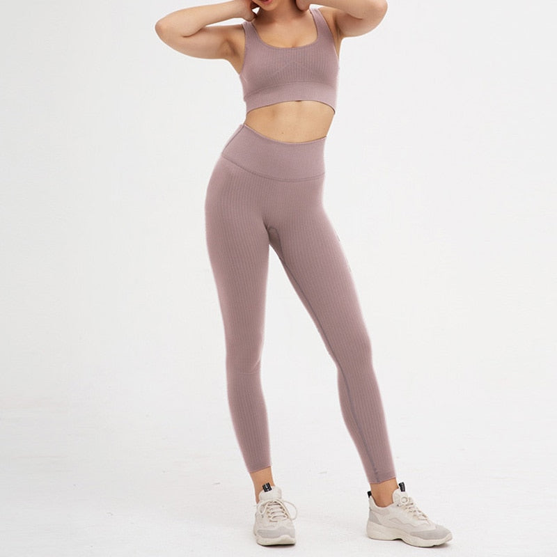 Women Sports Bra and Leggings Set