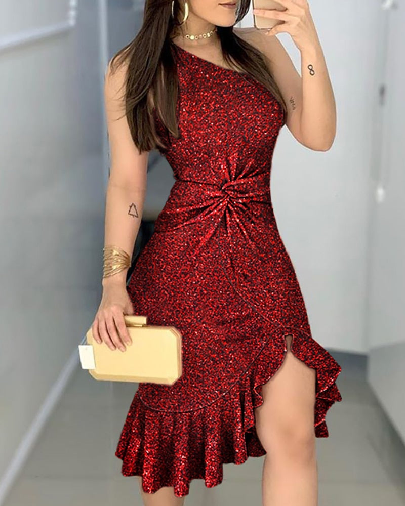 New Year Sexy Ruffles Clothing