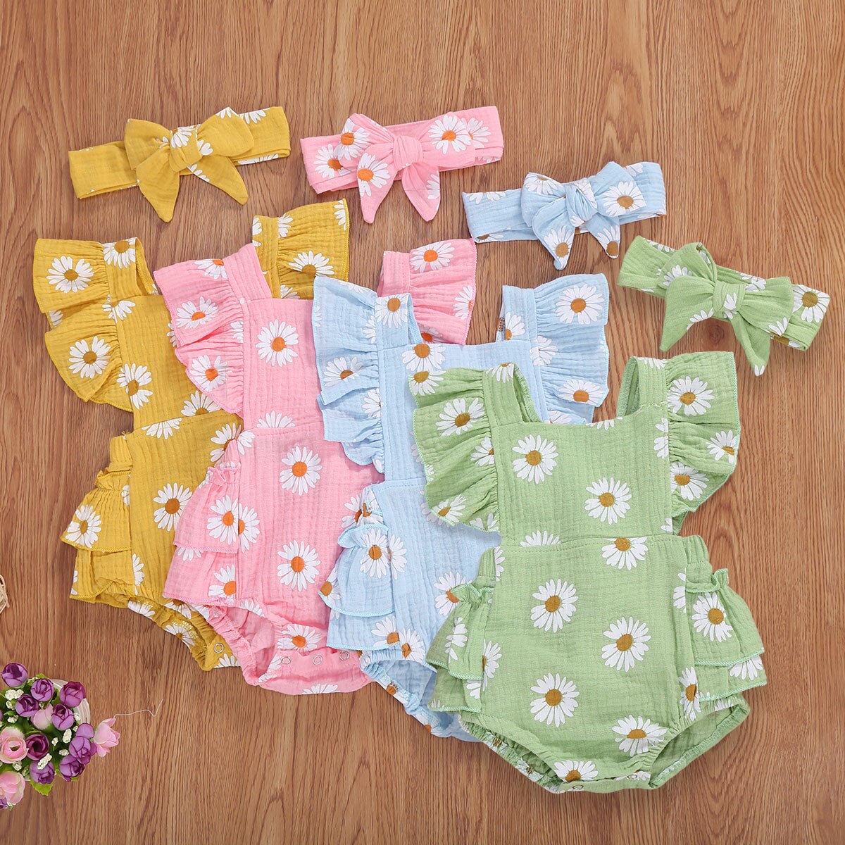 Newborn Infant Baby Girls Boys Bodysuits
