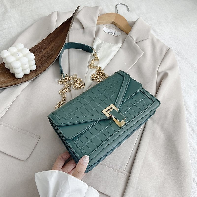 Stone Pattern Small PU Leather Bags
