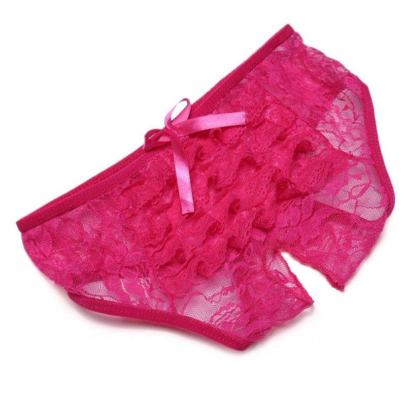 Women Culotte Crotchless Sex Underwear