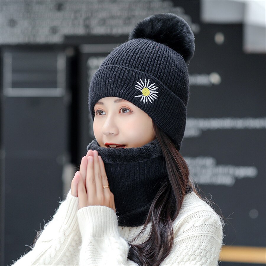 New Winter Embroidery Knit Hats