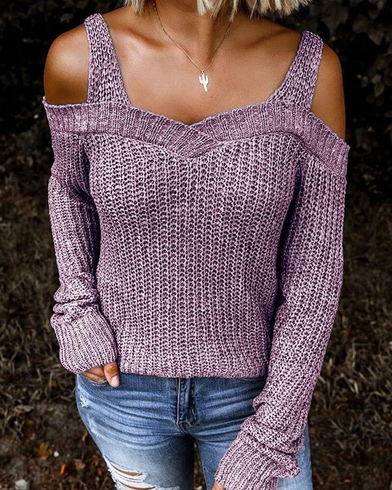 Women Casual Cut-out Sweater
