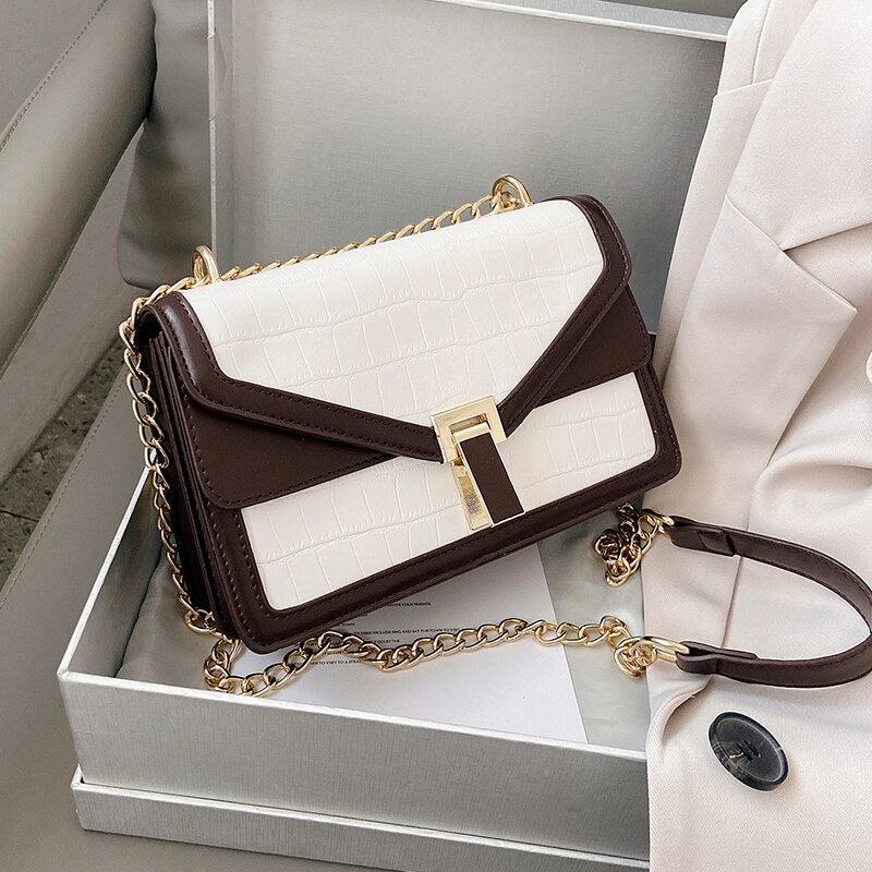 Stone Pattern Small PU Leather Bags