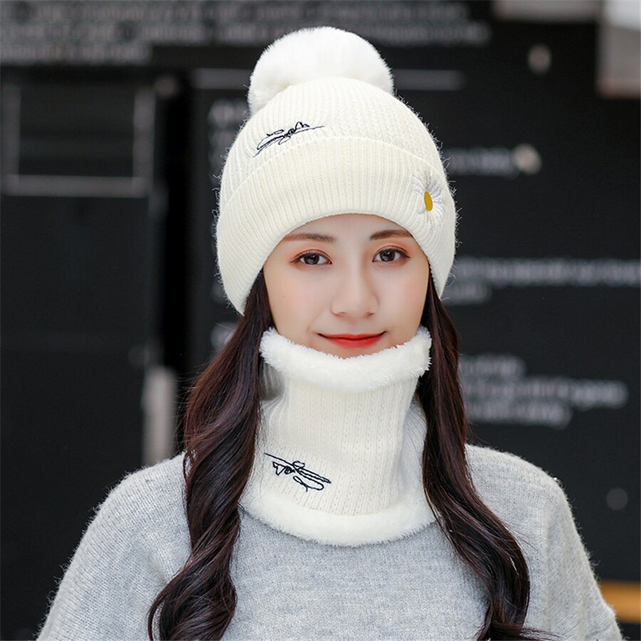 New Winter Embroidery Knit Hats
