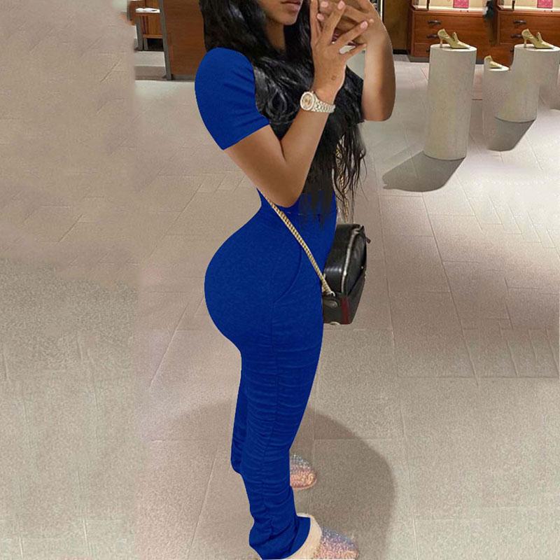 Summer Stacked Leggings Track Suit