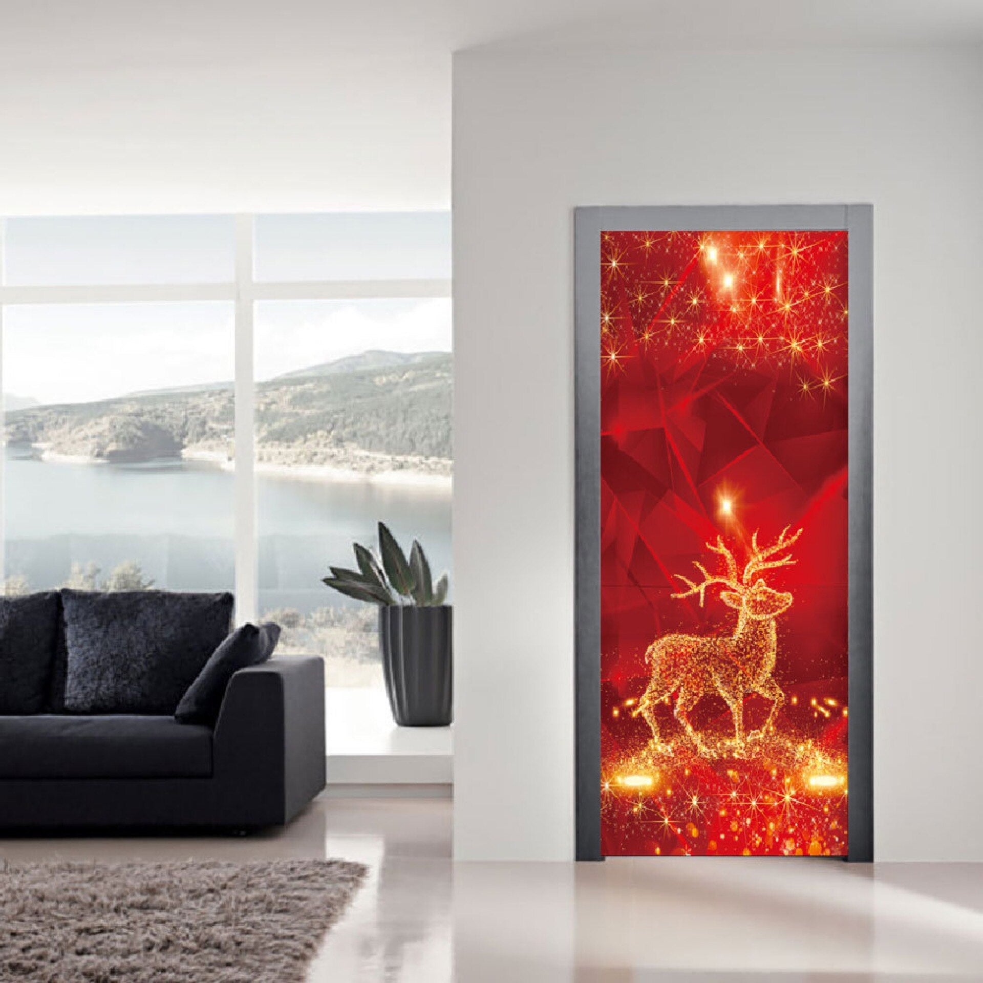 Large Size Merry Christmas Wall Stickers Fashion