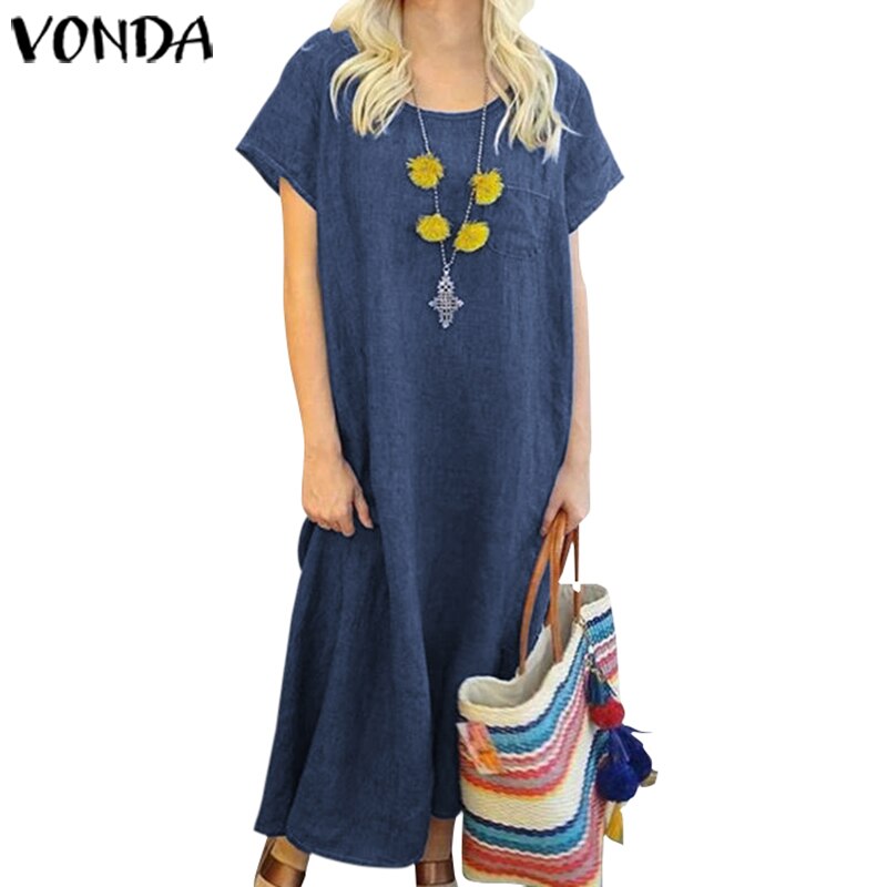 Women Sundress Summer Demin Dress