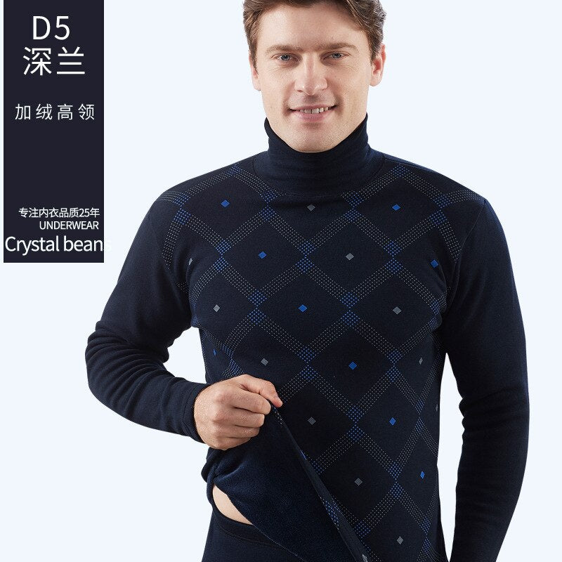 high-neck thermal underwear suit