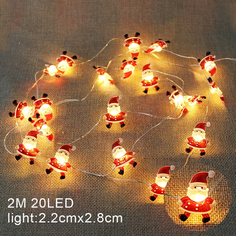 Santa Claus Snowflake Tree LED Light