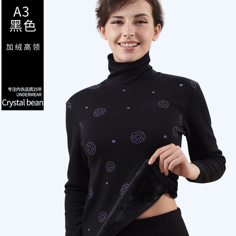 high-neck thermal underwear suit