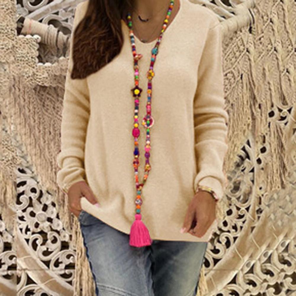 Women Sexy V Neck Sweaters