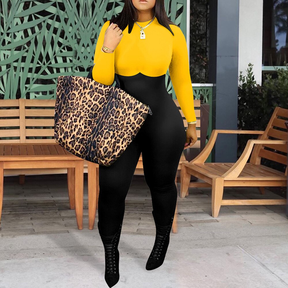 Women Leopard Print Overalls Jumpsuit