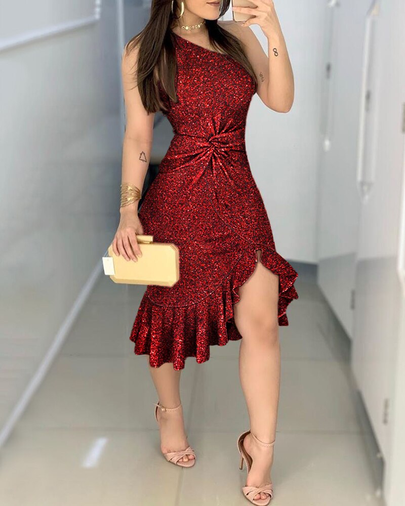 New Year Sexy Ruffles Clothing