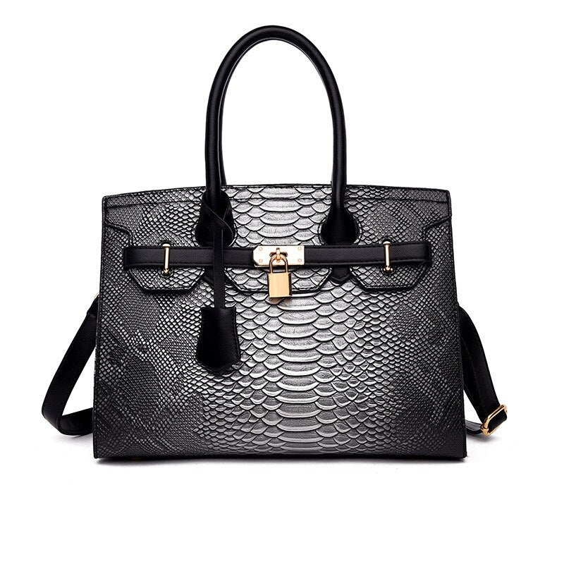New Crocodile Leather Pattern Handbag