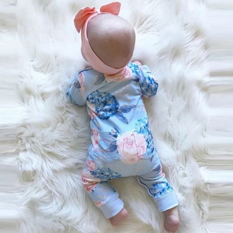 Toddler Kids Baby Girl Cotton Floral Romper