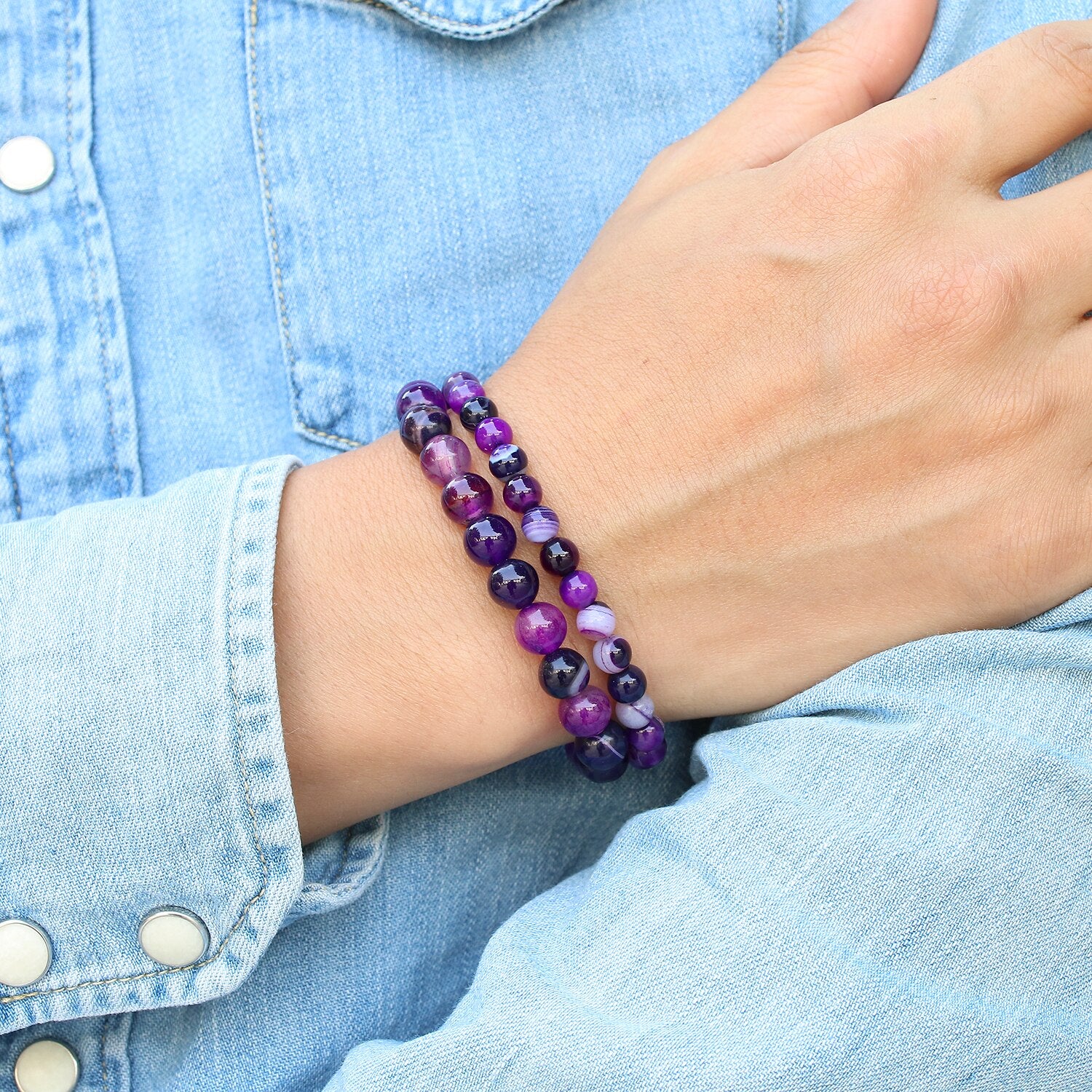 Women Fashion Onyx Bracelets