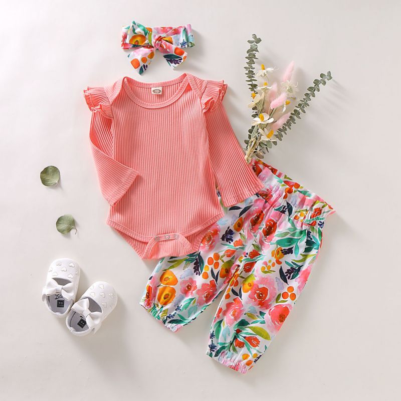 Toddler Infant Newborn Baby Girls Jumpsuit