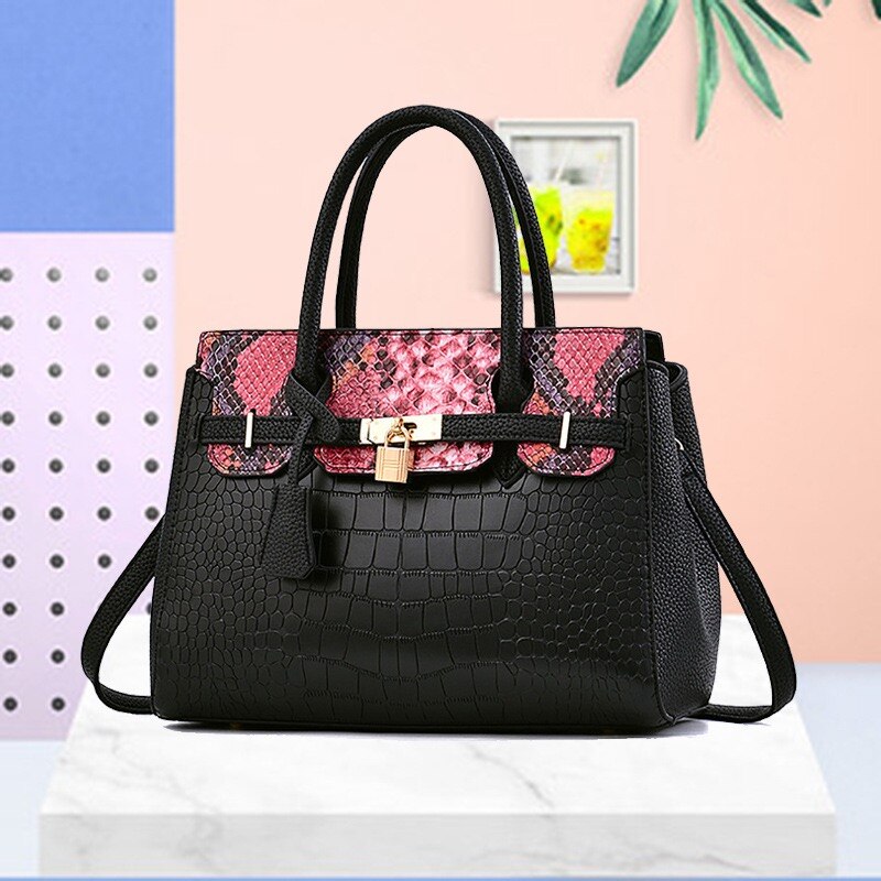 New Crocodile Leather Pattern Handbag